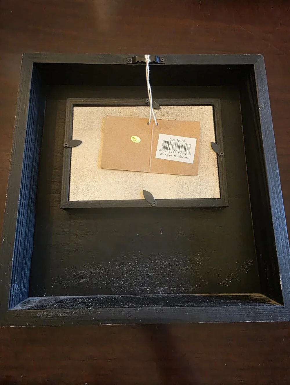 Primitive By Kathy Distressed Black Photo Frame 'We Are a Nice Normal Family'
